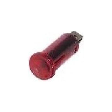 Voyant Lumineux Tubulaire Rouge 16mm