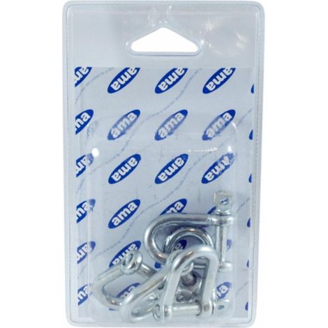 Manille zinguée Ø 10 MM, Blister de 5 pièces (1/3)