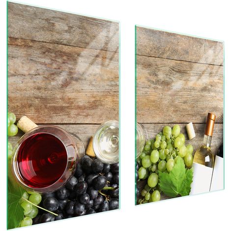 PLACA PROTECTORA DE VIDRIO PARA COCINA 65x52 MADERA (1/5)