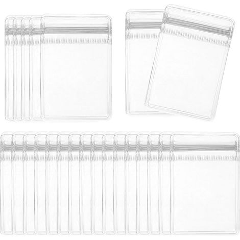 100 pochettes à bijoux anti-oxydation - pochettes transparentes en PVC avec fermeture éclair 4x6cm, anti-décoloration, pour bagues, boucles d'oreilles et colliers (1/5)