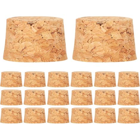 Lot de 100 bouchons liège - 3x25x15 cm - bois, réutilisables (1/3)