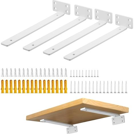 Floating Wall Shelf Brackets, 15 cm, Black (1/5)