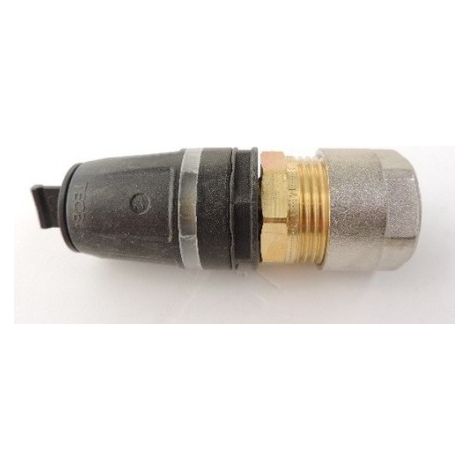 Adaptateur à emboiter pour tube cuivre, acier et inox 20X16mm bi-matière laiton / PPSU plomberie TECELOGO TECE 8711211
