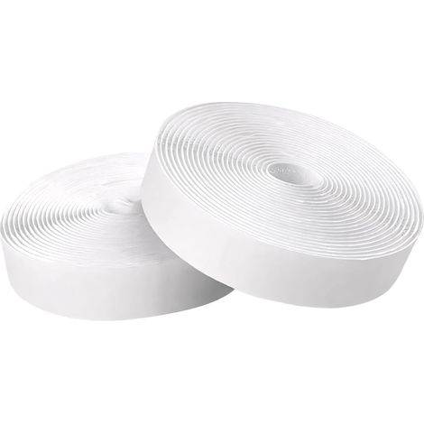 10m Scratch Autocollant Double Face, 20mm Rubans Adhésifs Bande Agrippantes Adhésives, Bandes Agrippantes Autocollant Scratch Adhésif Avec Crochets Boucles pour Ménage Bricolage L'artisanat (1/5)