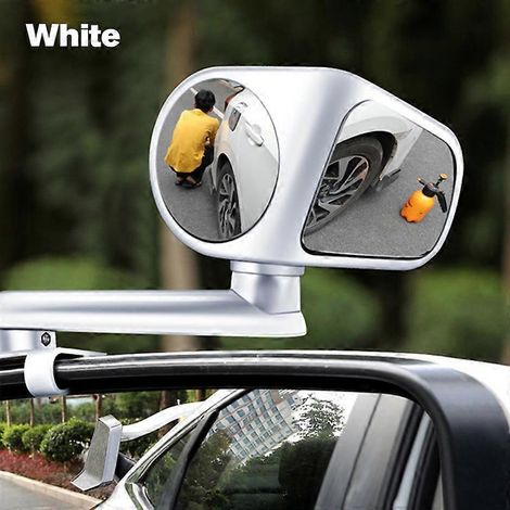 Rétroviseur auxiliaire de voiture multifonction avec rotation à 360° et vision panoramique avant et arrière, pour une utilisation en mode éclairage des angles morts. (1/5)