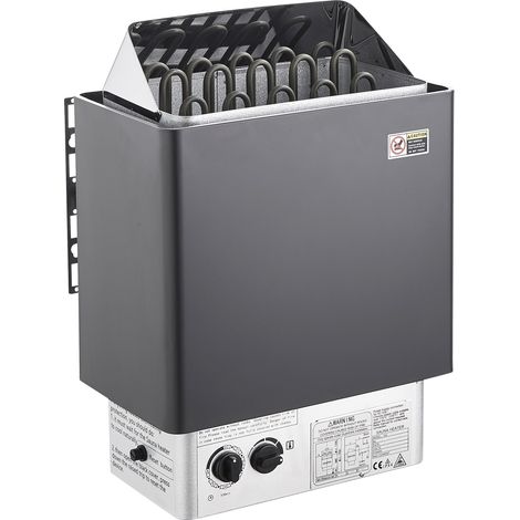 Mophorn Riscaldatore elettrico per sauna 8KW - Stufa portatile 400V 3N. Timer da 3 ore, controlli integrati per spazi da 8 a 12 m³. Per casa, hotel, spa, max 110℃ (1/5)
