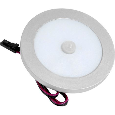 Lot de 3 spots leds aluminium avec détecteur de mouvement (1/3)