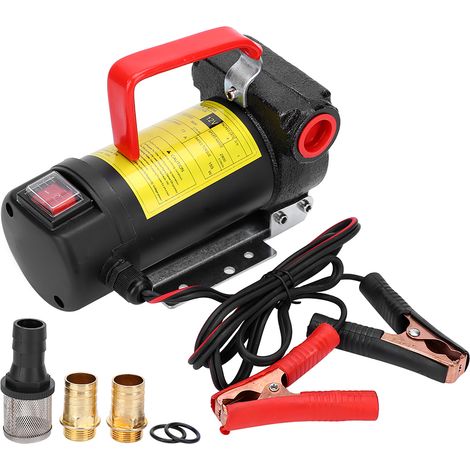 Pompe à huile 12V auto-amorçante pour moteur voiture – Transfert carburant et eau – Équipement de distribution (Kit 70 pièces) (1/5)