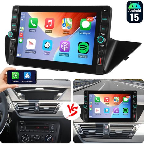 Autoradio Android 15 pour BMW X1 E84 (2010-2015), 64 Go, CarPlay, GPS, Wi-Fi, USB et Type-C - 2+32G