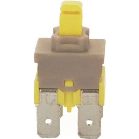 Interruptor Encendido Lavavajillas Fagor LFF45 y Teka 16A  Código VMI000347 AS0001782  Pulsador Amarillo 250V
