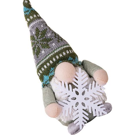 Gnome suédois Tomte avec chapeau long lumineux, adorable décoration de Noël pour la maison, Thanksgiving (femme) (1/5)