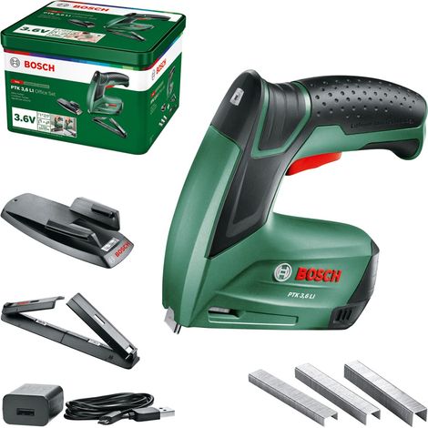 Bosch Home and Garden PTK 3,6 LI Office Set 0603968202 Graffettatrice a batteria Lunghezza graffette 4 - 10 mm (1/5)