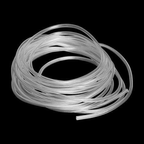 Tuyau en plastique transparent de 7 mm x 10 diamètre extérieur - 6 m long flexible vinyle PVC qualité alimentaire pour transfert d'huile, d'eau et d'air 7mm 10mm (1/5)