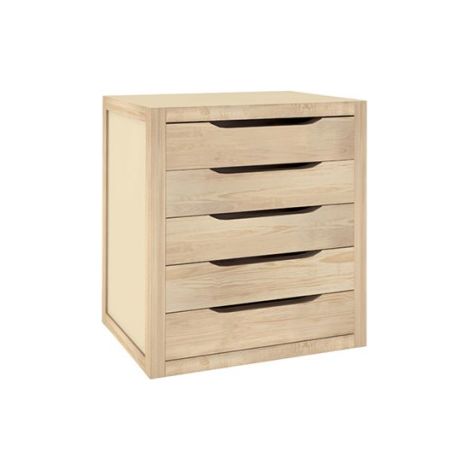Cassettiera Astigarraga Natura legno naturale 39x30 cm