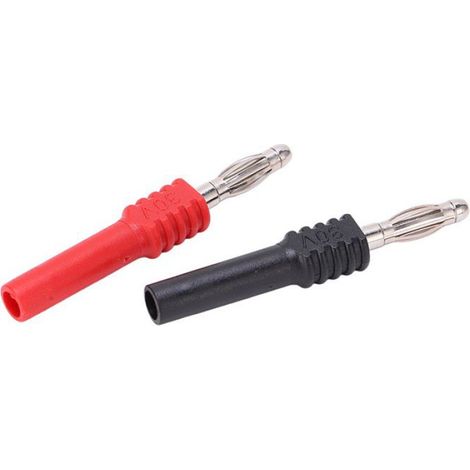 Adaptateur de Fiche Banane, Connecteur Mâle de 4mm à Femelle de 2mm avec Contacts Plaqués or pour équipement Audio et de Test (1/4)