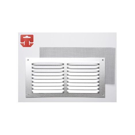 Rejilla con Mosquitera Aluminio 0.6 Natural 300x150mm (G)