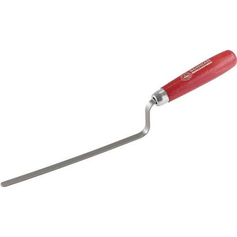 Hamburger Fugenkelle L.270mm B.10mm kurzes Modell Kohlenstoffstahl SCHWAN (1/2)