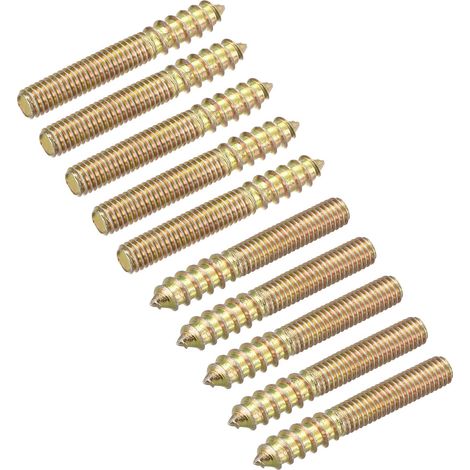 48pcs M6x40mm Vis Double Filetage Boulon pour Bois Meuble (1/5)