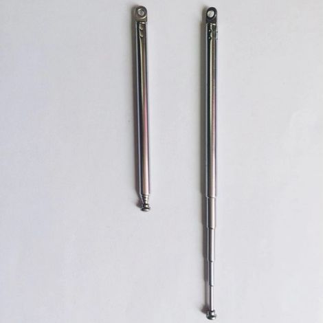 5273 White Flat Head Anti-theft Alarm Radio Communication Hardware Antenna Flat Head Telescopic Rod Antenna (1/5)