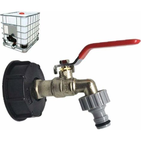 Ulisem1/2 Tuyau Robinet Adaptateur récupérateurs Eau de Pluie raccord Sortie raccord Rapide, raccord Robinet en Laiton chromé Sortie et connecteur pour l'irrigation de Jardin (1/2)