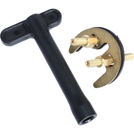 Robinet en cuivre Alipis, kit de montage avec pièce en métal doré en forme de fer à cheval, facile à utiliser et à installer pour lavabo de salle de bain (1/5)