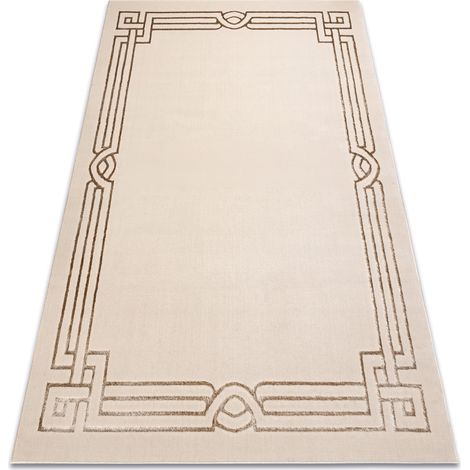 Carpet ALLURE 1907 Frame, greek - Structural, stylish, glamour beige beige 80x150 cm