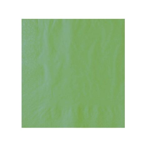 Serviette jetable verte kiwi 2 plis 40x40 cm - 100 pièces - Ecobioshopping