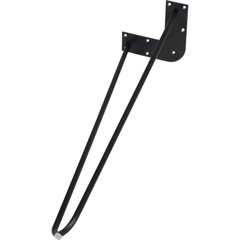 Dieda Tischbein Hairpin schwarz Maße (L x B x H) 710 x 255 x 59 mm Tischbeine (1/3)
