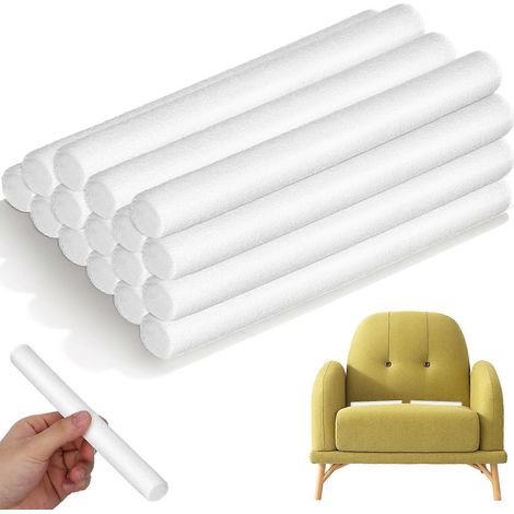 Garnitures en mousse pour canapé, couleur sable, lot de 16 avec boucles élastiques (1/5)