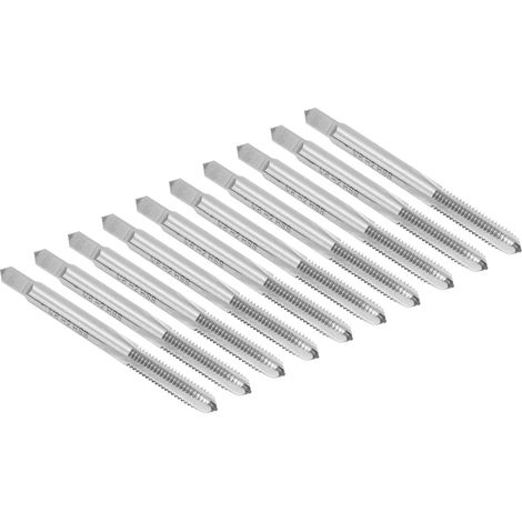 10 tarauds à goujure droite M6x1 H2 HSS pour machines à tarauder, outils manuels (1/5)