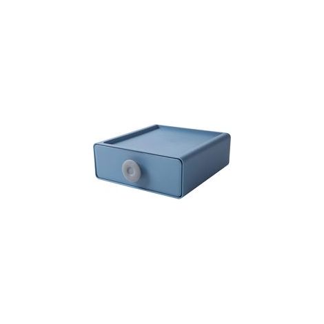 Caja de almacenamiento de plástico multifuncional con cajones, gran capacidad para material escolar/maquillaje/material de oficina, organizador de escritorio de estilo moderno para el hogar y la resid