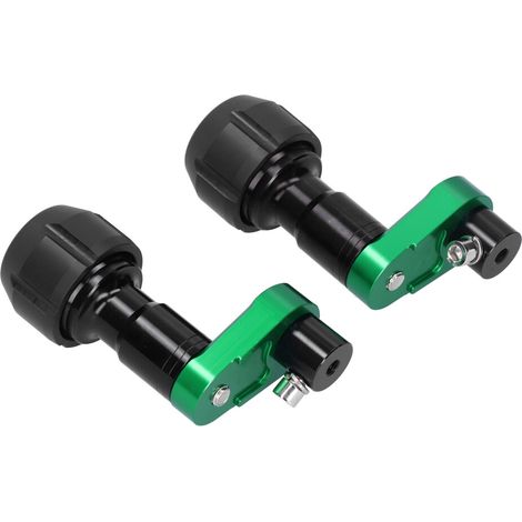 Protezioni laterali scorrevoli per telai di motociclette Kawasaki Ninja 400 2017-2018, colore verde/nero. (1/3)