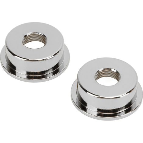 2PCS Connecteur Jack 6.35mm pour Guitare, Prise Jack Métal Argenté avec Écrous de Serrage (1/5)