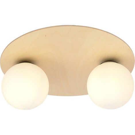 Plafoniera Minimal Pegaso Acciaio Marrone 2 Luci E14 Ip20 (1/5)