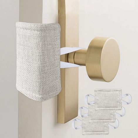 Silenciador de puerta, bloqueador de puerta, silenciador de puerta, para personas con sueño ligero, reducción de ruido, 10,2 x 7,6 cm (1/4)
