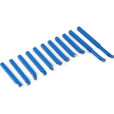 11pcs 88mm Lathe Tools Carbide Tipped Weld Milling Cutting Turning Tool Set
