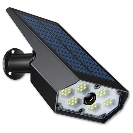 Lampada solare da esterno - 42 lampadine a LED - Sensore di movimento - Luce bianca - 800 lumen (1/4)