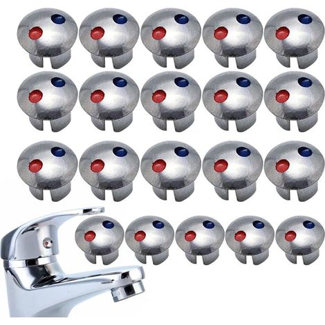 Indicateur chaud/froid - Boutons pour robinets de 20 pièces (1/5)
