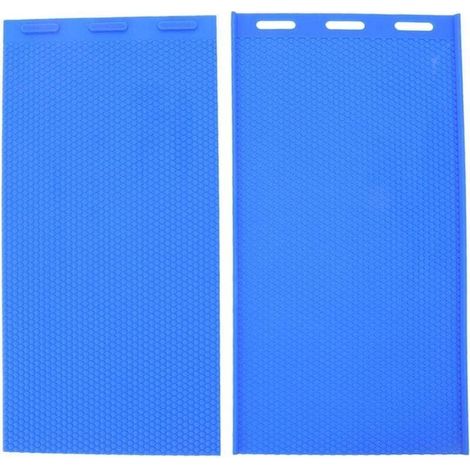 Jeffergarden 2 pièces Silicone feuille de cire d'abeille bricolage moule doux presse feuille moule outils cire d'abeille Embosser Machine pour l'apiculture (1/4)
