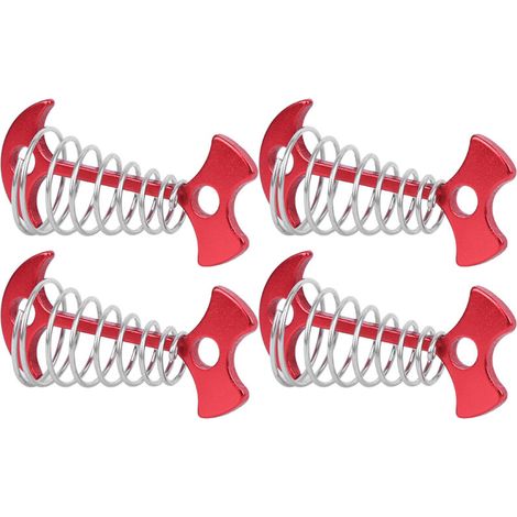 Quatre ancrages au sol pour tente, un accessoire de camping polyvalent adapté à la randonnée et aux connexions de cordes. (1/4)