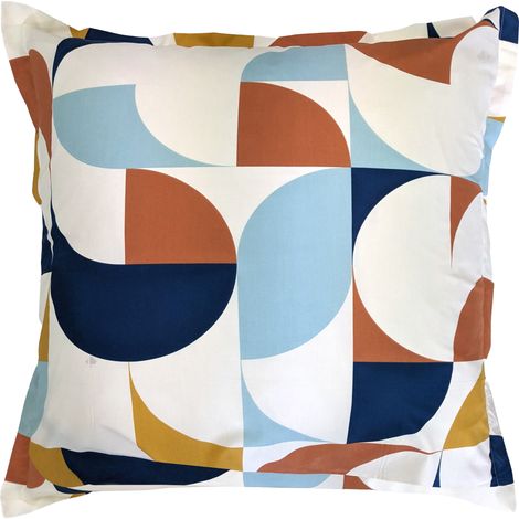 Taie d'oreiller percale de coton MODULO 65x65 cm