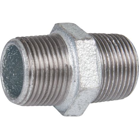 Raccord fonte galva droit à visser - M 3/4' - N° 281