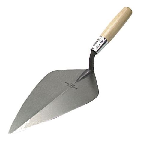 34 Wide London Pattern Brick Trowel - Wooden Handle 11in M/T3411 (1/2)