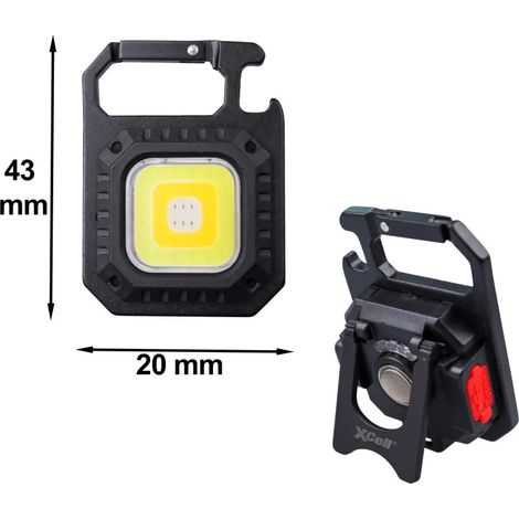 Akku-Arbeitsleuchte 1100 lm – 3-farbige COB-LED – 7 Beleuchtungsmodi – IPX4 wasserdicht – Kompakt und leicht für vielseitige Einsätze – Xcell