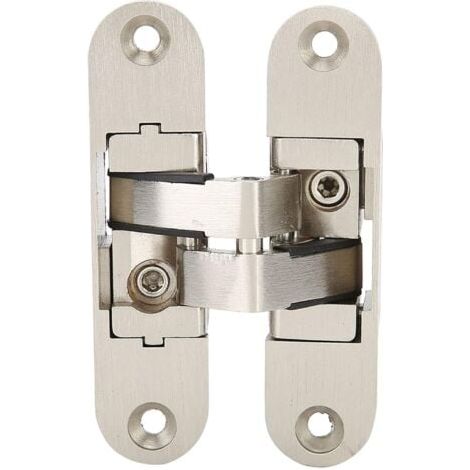 Charnière Invisible 180° Pour Porte Pliante & Porte Placard - En Alliage de Zinc, Réglage 3D, Charge Maxi 40kg (4 Pièces, 95mm) (1/5)