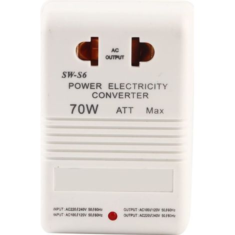 Convertisseur de tension 70W 110V/120V à 220V/240V Adaptateur à double canal Prise standard CN Usage pour appareils jusqu'à 30W (1/4)