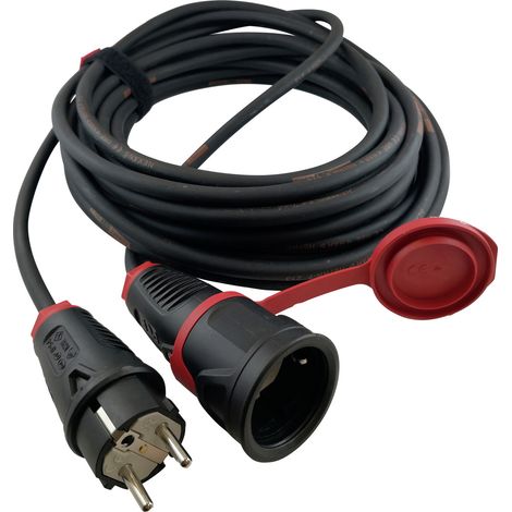 HAWA R7031 Strom Verlängerungskabel 16 A Schwarz 20.00 m H07RN-F 3G 1,5 mm²