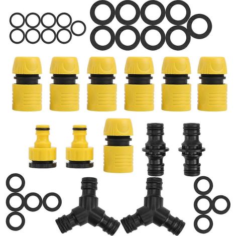 Adaptateur de raccord pour tuyau d'arrosage, joint pour tuyau d'irrigation, lot de 3 (1/5)