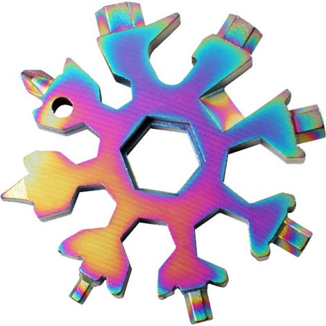 Clé à neige multifonctionnelle hexagonale en acier à haute teneur en carbone, outil à main universel et portable (1/5)