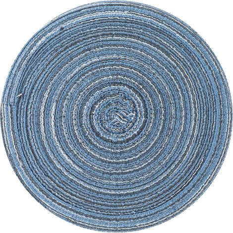 Nouveau set de table rond spécial pour la maison, résistant à la chaleur, bleu, 18 cm